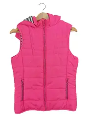 Vorschaubild 1 von Kinder Steppweste mit Kapuze Gr. 158/164 Pink Casual Outdoor