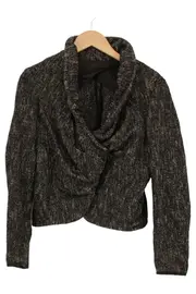 Vorschaubild 1 von Leichter Mantel Damen Einheitsgröße Schwarz Elegant Meliert