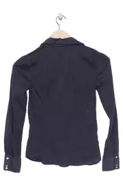 Vorschaubild 2 von Damen Hemdbluse Gr. 34/XS Blau Business Baumwolle Langarm