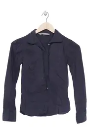 Vorschaubild 1 von Damen Hemdbluse Gr. 34/XS Blau Business Baumwolle Langarm