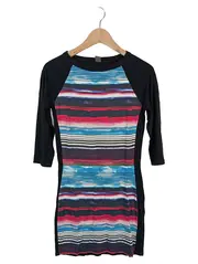 Vorschaubild 1 von Damen Freizeitkleid Gestreift Viskose Gr. 38 Mehrfarbig