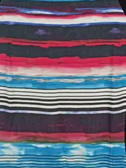 Vorschaubild 4 von Damen Freizeitkleid Gestreift Viskose Gr. 38 Mehrfarbig