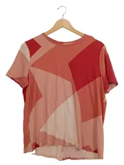 Vorschaubild 1 von Damen T-Shirt Gr. 42/XL Mehrfarbig Grafisch Strasssteine