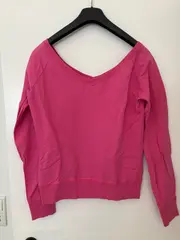 Vorschaubild 2 von Damen Pullover Rosa Gr. M Sweatshirt Logo Print