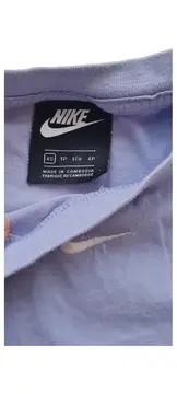 Vorschaubild 6 von Damen T-Shirt Lila Gr. XS Basic Swoosh Logo Baumwolle