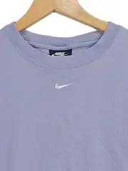 Vorschaubild 3 von Damen T-Shirt Lila Gr. XS Basic Swoosh Logo Baumwolle