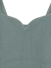 Vorschaubild 2 von Damen Rippstrick Top Türkis Gr. 40/L Casual