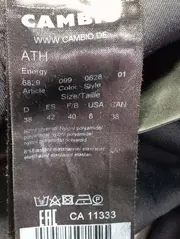 Vorschaubild 4 von Damen Leggings Gr. 38/W30 Schwarz Sportlich Reißverschluss-Details