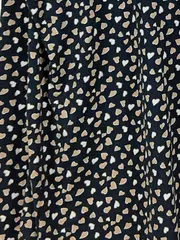 Vorschaubild 3 von Damen Langarmshirt mit Herzmuster Gr. 42/XL Casual Mehrfarbig