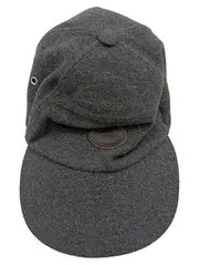 Vorschaubild 1 von Wintermütze Herren Gr. 56 Grau Wolle Ohrenschutz Cap