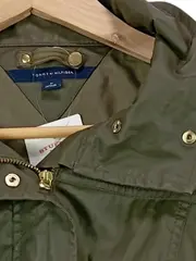 Vorschaubild 3 von Damen Trainingsjacke Outdoor Gr. 38/M Grün Baumwolle Kapuze