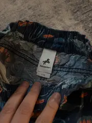 Vorschaubild 3 von Badeshorts Kinder Gr. 116 Blau Tiermotive Baumwolle Schnürung Freizeit