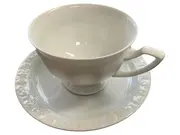 Vorschaubild 1 von Tasse mit Untertasse Porzellan Weiß Klassisch