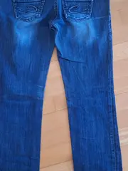 Vorschaubild 2 von Damen Jeans Straight Leg Blau Größe 27/36/S