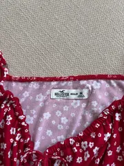 Vorschaubild 5 von Damen Sommerkleid Gr. 38 M Rot Blumenmuster Feminin Freizeit