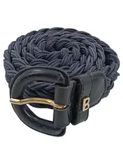 Vorschaubild 1 von Damen Gürtel Geflochten Blau Gr. 95 Stoffgürtel Flechtgürtel