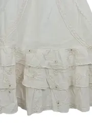 Vorschaubild 3 von Sommerkleid Mädchen Gr. 116 Weiß Feminin Baumwolle Rüschen