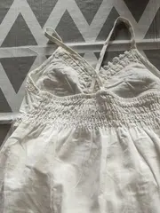 Vorschaubild 4 von Sommerkleid Mädchen Gr. 116 Weiß Feminin Baumwolle Rüschen