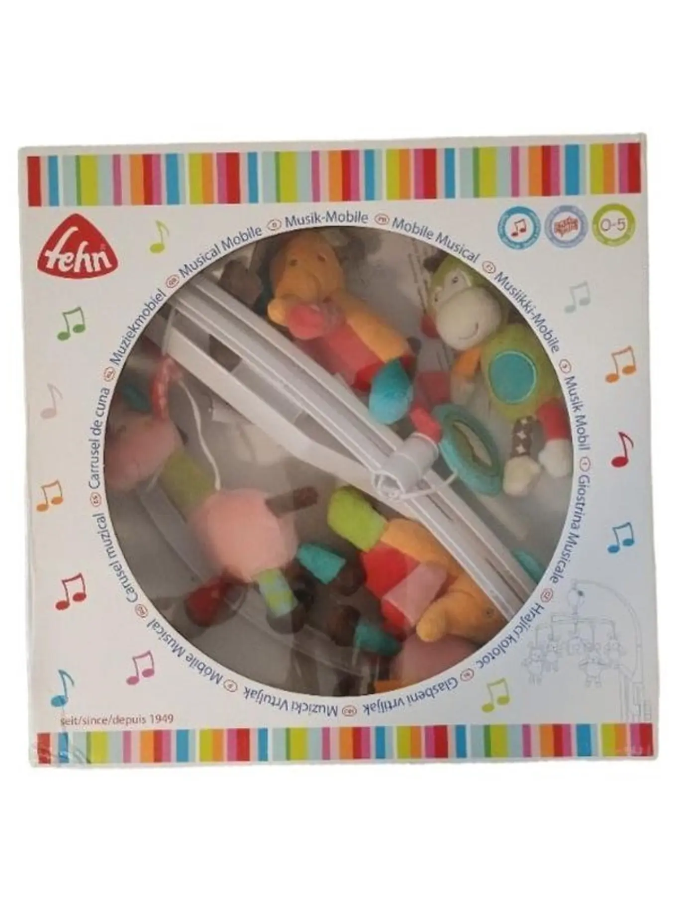 FEHN Musik Mobile Babymobile Mehrfarbig Baby Kinderzimmer Polyester