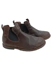 Vorschaubild 1 von Chelsea Boots Herren Stiefel Leder Braun Größe 42 Slip-On Herbst