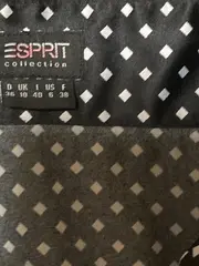 Vorschaubild 2 von Collection Damen Bluse Polka Dots Gr. 36/S Schwarz Kurzarm