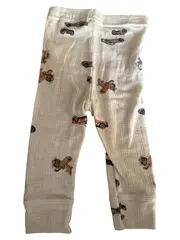 Vorschaubild 2 von Baby Leggings Hose Gr. 68 Autos Flugzeuge Beige Baumwolle