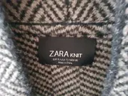 Vorschaubild 3 von Damen Strickjacke Gr. 36/S Grau Fischgrätenmuster Cardigan Casual