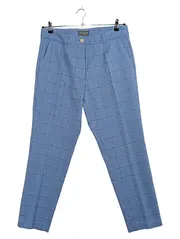 Vorschaubild 1 von Mine to Five Stoffhose Damen Gr. 40 Blau Kariert Business