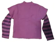 Vorschaubild 3 von Mädchen Pullover Gr. 150/152 Rosa Zopfmuster Streifen