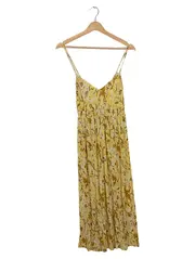 Vorschaubild 1 von MNG Damen Sommerkleid Blumenmuster Gr. 38/M Gelb Feminin