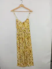 Vorschaubild 2 von MNG Damen Sommerkleid Blumenmuster Gr. 38/M Gelb Feminin