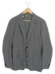Vorschaubild 1 von Sakko Herren Grau Gr. 50/L Baumwolle Casual Blazer