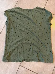 Vorschaubild 3 von EDC Damen T-Shirt Baumwolle Kurzarm Freizeit Abstrakt Grün Gr. 38/M