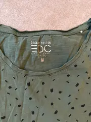 Vorschaubild 4 von EDC Damen T-Shirt Baumwolle Kurzarm Freizeit Abstrakt Grün Gr. 38/M