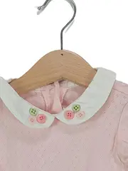 Vorschaubild 2 von Baby Body Mädchen Rosa Langarm Kragen Zierknöpfe Gr. 12-18 Monate
