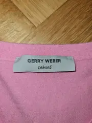 Vorschaubild 4 von Damen Pullover Gr. 38 Pink Lochmuster Casual Langarm