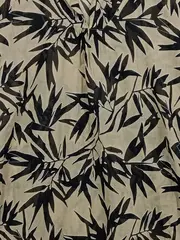 Vorschaubild 2 von Damen Freizeitkleid Blattmuster Beige Gr. 34;XS Baumwolle