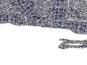 Vorschaubild 3 von Damen Bluse Gr. 34 Blau Gemustert Casual Viskose