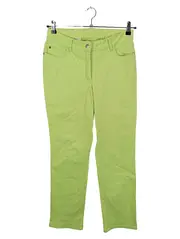 Vorschaubild 1 von Damen Stoffhose Grün Gr. 36/S Baumwolle Stretch Casual