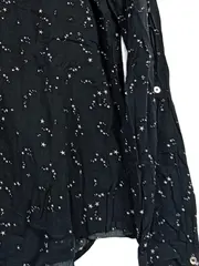 Vorschaubild 5 von Damen Bluse Langarm Schwarz Sterne Gr. 36 Viskose Casual