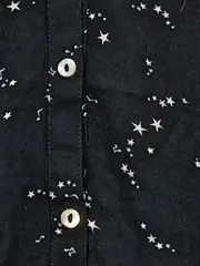 Vorschaubild 6 von Damen Bluse Langarm Schwarz Sterne Gr. 36 Viskose Casual