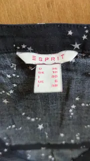 Vorschaubild 8 von Damen Bluse Langarm Schwarz Sterne Gr. 36 Viskose Casual