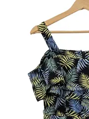 Vorschaubild 2 von Damen Sommerkleid Gr. 34;XS Palmenmuster Mehrfarbig Casual