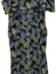 Vorschaubild 3 von Damen Sommerkleid Gr. 34;XS Palmenmuster Mehrfarbig Casual