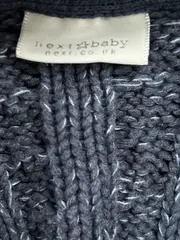 Vorschaubild 6 von Baby Strickjacke Jungen Gr. 74 9-12 Monate Blau Zopfmuster