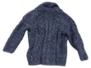 Vorschaubild 2 von Baby Strickjacke Jungen Gr. 74 9-12 Monate Blau Zopfmuster