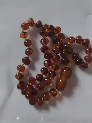 Vorschaubild 2 von Bernsteinkette Schnullerkette Baby Braun Natur