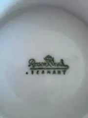 Vorschaubild 5 von Porzellan Tasse Weiß Retro Golddekor Sonnenblume Germany