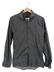 Vorschaubild 1 von No.6 Six Business Hemd Herren Super Slim Gr. 37 Grau Langarm