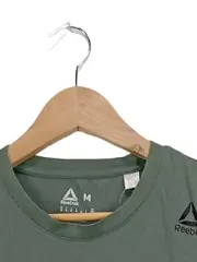 Vorschaubild 3 von Herren T-Shirt Grün Gr. M Sportlich Kurzarm Baumwolle